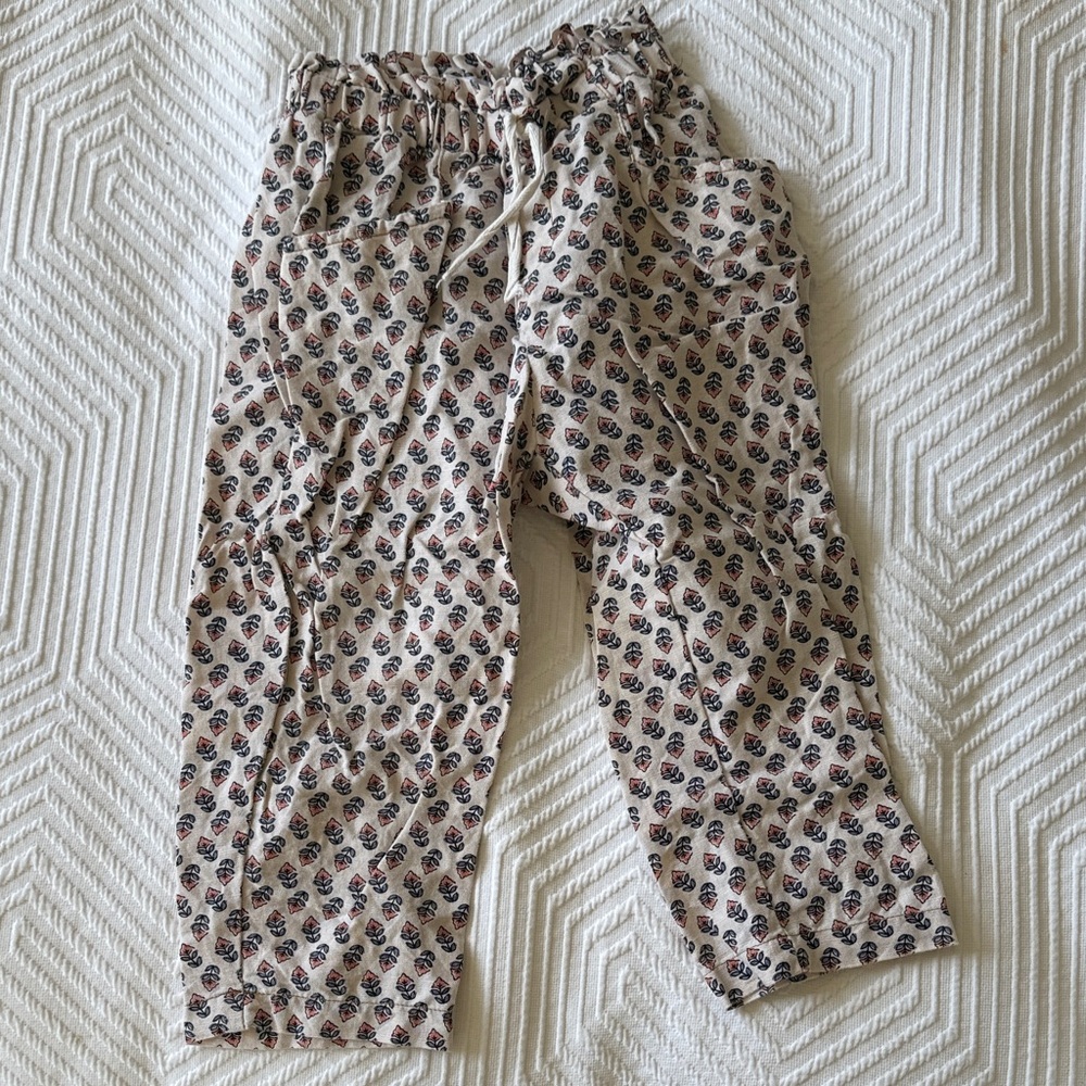 Zara Patterned Drawstring Pants